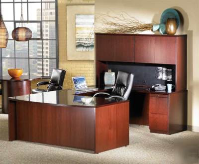 New 6PC u-shape executive office desk set, #lor-88-U1