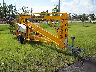 New nifty TM40 lift,47' height, 2010,21' outreach,weship