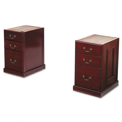 Orion two pedestals 72W X24D computer credenza cherry