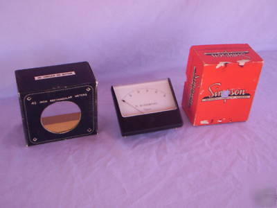 Simpson wide view microamp meter gauge biomedical