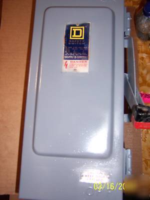 Square d 30 amp 600 volt fused disconnect nema 3R/12 3P