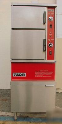 Vulcan steamer gas 2 compts on 24'' cabinet