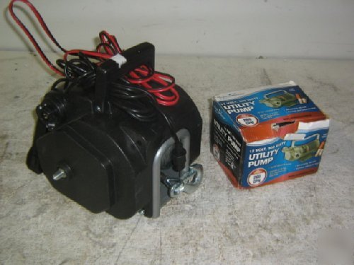 12 volt 3000LB electric winch and 12V utility pump