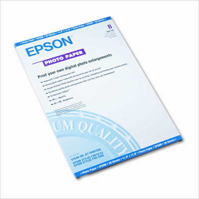 Glossy photo paper, 11 x 17, 20 sheets per pack