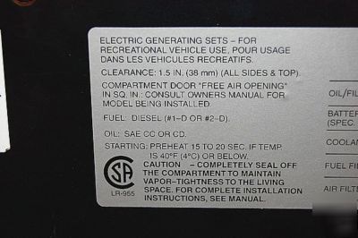 Kohler 10KW commercial grade generator