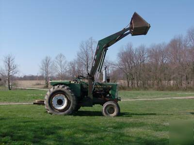 Oliver 1850 perkins diesel wheatland with 1810 loader
