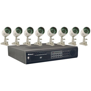 Swann bulldog security 8 cameras 16 channels dvr 250GB 