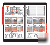 2-at-a-glance 2010 burkharts day counter refill 5X7,rec