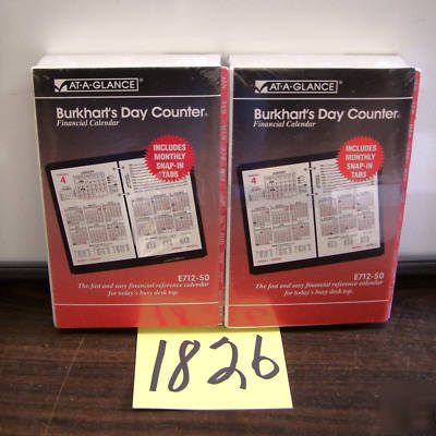 2-at-a-glance 2010 burkharts day counter refill 5X7,rec