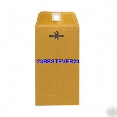 500 heavy duty kraft clasp envelopes 3.12 x 5.5 #28