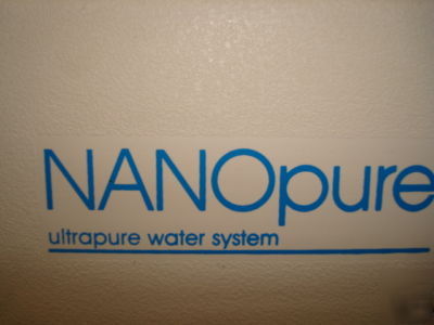 Barnstead-nanopure ultra pure deionization water system