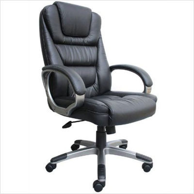 Boss office high back leatherplus chair spring tilt