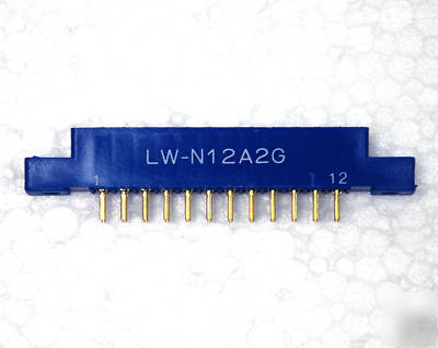 Card edge connector lw-N12A2G 12PX2 solder slot socket