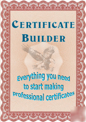 Certificate builder- make pro certificates and awards
