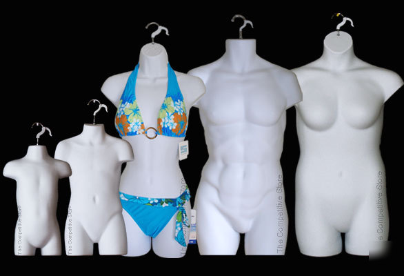 Female dress male child toddler & plus size mannequin