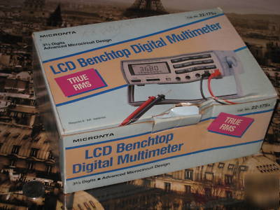 Micronta true rms digital bench test multimeter 22-175A