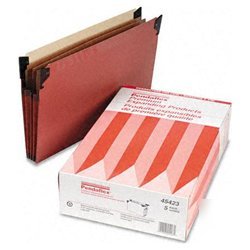New hanging file pockets with swing hooks, 3-1/2 exp...