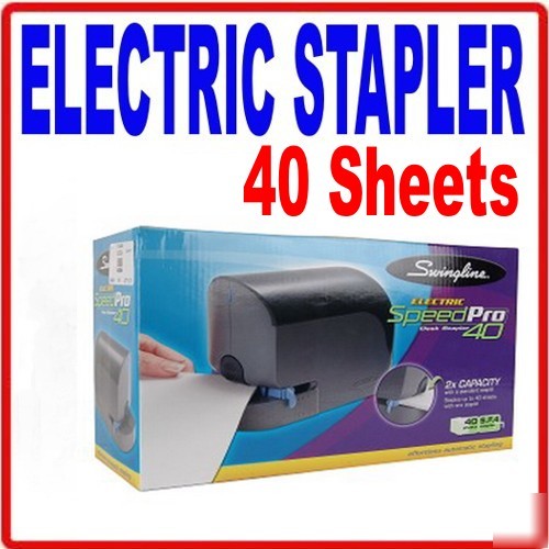 New swingline speed pro 40 electric desk stapler opb
