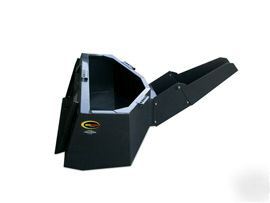 Skid steer compact loader concrete bucket attachment
