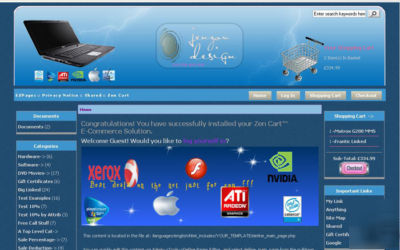 Zencart website template hd business theme 7MIN install