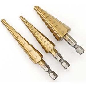 Step cone drill bit 3/16