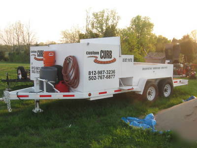 Tygar landscape concrete curbing equip, trailer ,misc 
