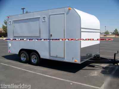 16' enclosed motorcycle atv toy hauler utility trailer