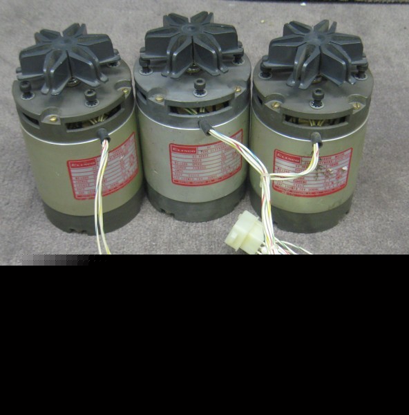 (3)elinco ac torque motor 40V 40HZ 600RPM 65OZ-in 2.7A 