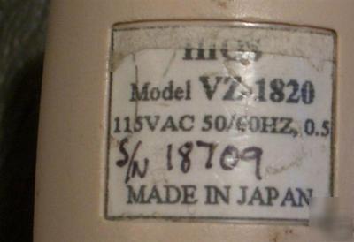Asg hios vz-1820 ac power torque driver 3.5 to 16 in/lb