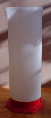 Coil form, polyethylene, 18 in x 6 3/4 in - tesla coil
