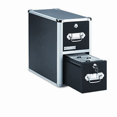 Ideastream twodrawer cd file cabinet with key lock