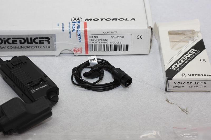 Motorola BDN6671B vox ptt module & voiceducer XTS3000