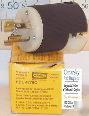 New 1 hubbell HBL4770C twist lock receptacle 