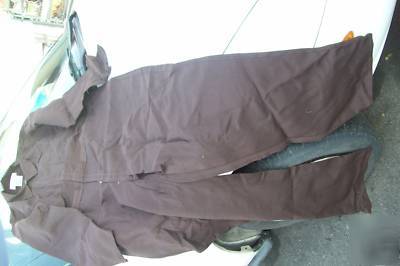 New westex x-large brown coveralls long sleeve nice