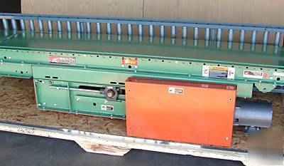 Roach 350SB slider bed belt 14' conveyor + 10 ft roller