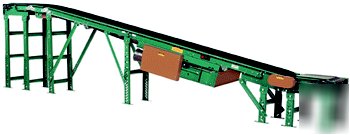 Roach 350SB slider bed belt 14' conveyor + 10 ft roller