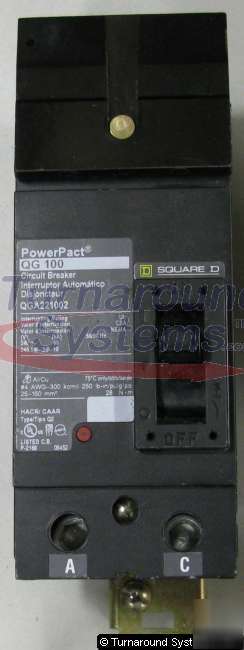 Square d QGA221002 circuit breaker, 100 amp, guaranteed