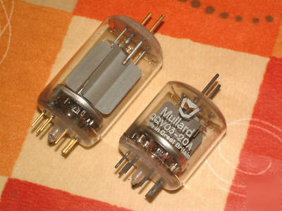 2 x rf power amplifier valve tube - mullard QQV03-20A