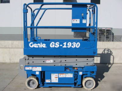 2002 genie GS1930 scissor lift manlift boom aerial man
