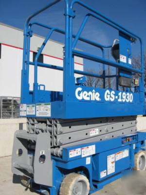 2002 genie GS1930 scissor lift manlift boom aerial man