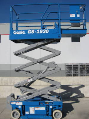2002 genie GS1930 scissor lift manlift boom aerial man