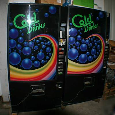 4 pop machines, 8 snack machines, 1 cigarette machine