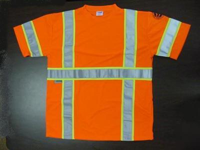 Ansi class 3 t-shirt orange relective safety shirt xl
