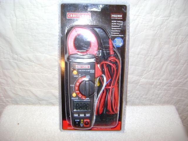 Craftsman 82369 digital clamp-on ammeter ac/dc meter