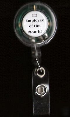 Employee of the month - flashing badge reel id holder