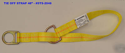 Fall protection safety tie off strap 48