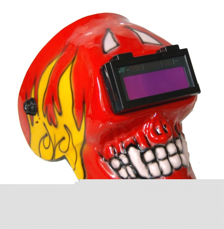 Flip-up lens auto darkening welding helmet arc tig mig
