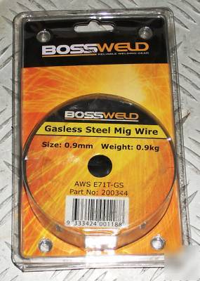 Gasless mig wire, welding wire,boss 0.9MM x 0.9 kg