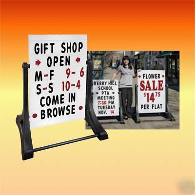 Giant xl swinger changeable message sidewalk curb sign