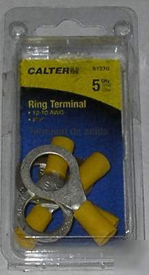Lot (4) packages ring terminals 1/2